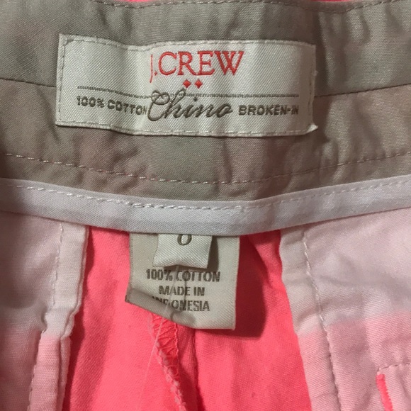 Pink J Crew Chinos fit size 2/4 perfect cotton - Picture 2 of 4